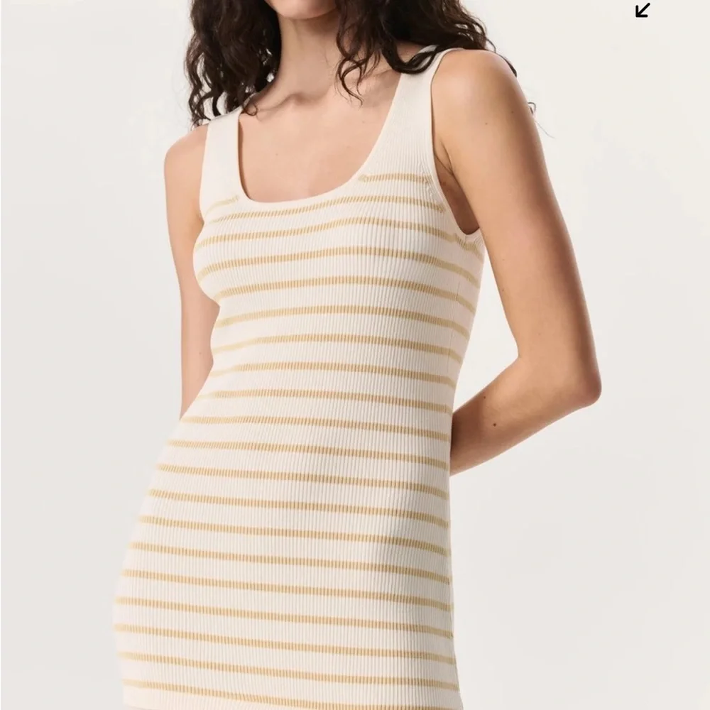 rag & bone Cream and Tan Striped Maxi Dress - Picture 4 of 7